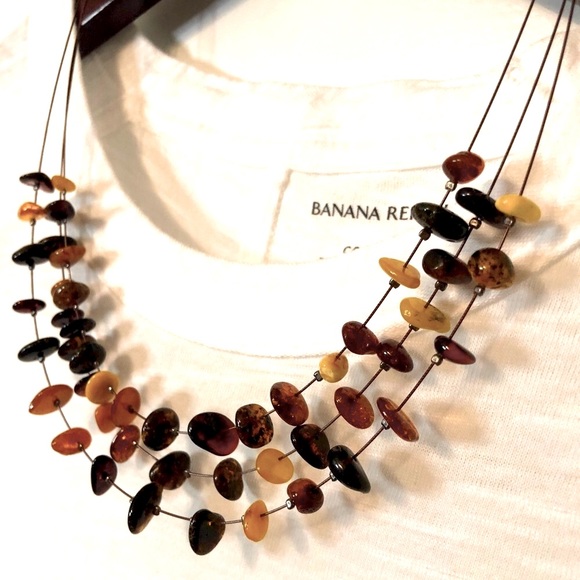 Real Amber multi necklace - Picture 2 of 5